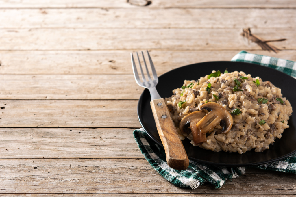 Risotto cremoso de boletus edulis, ideal para el otoño